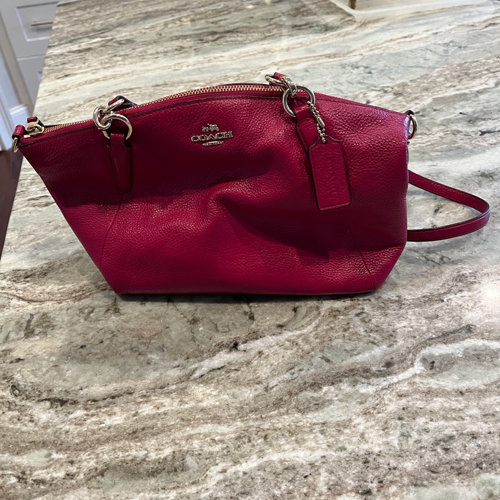 Coach Pink Leather Women's Bag